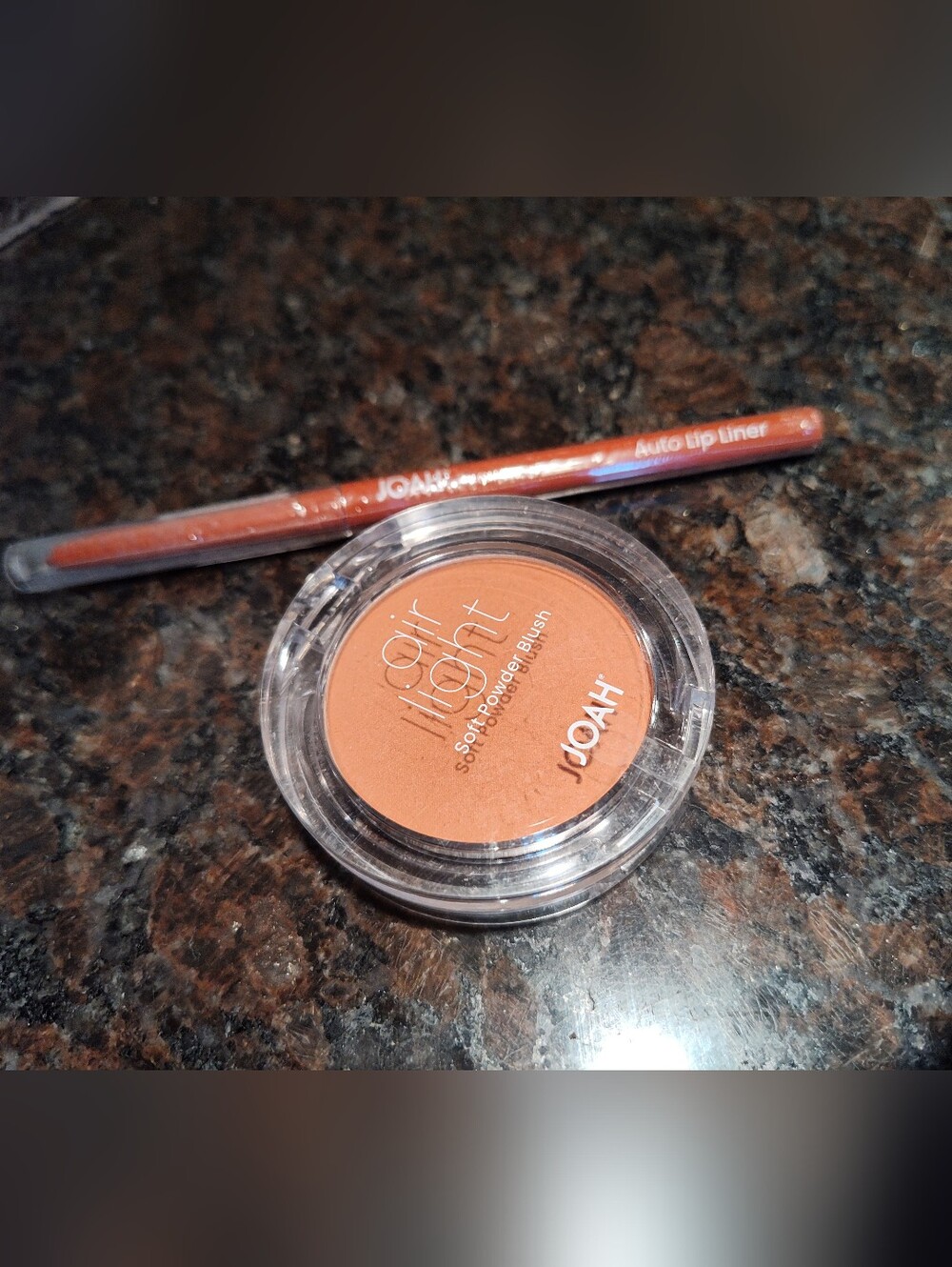 JOAH Air Light Soft Powder Blush in Naked Rose & Auto Lip Liner in Cinnamon